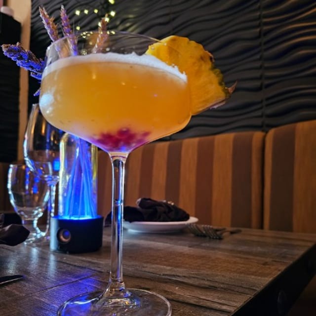 Pineapple & Pomegranate Martini.