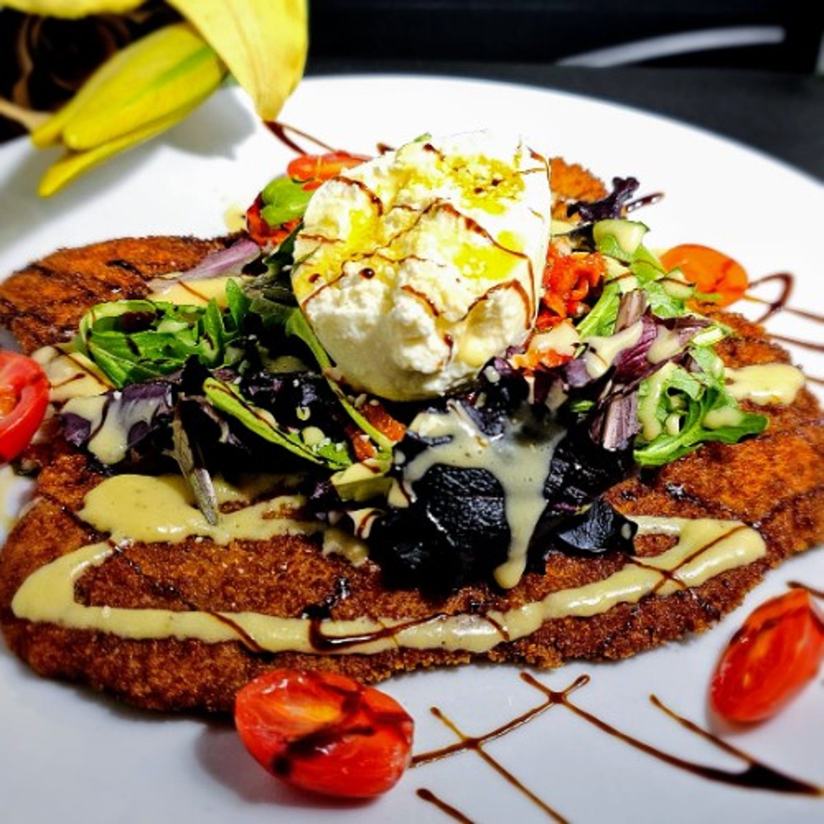 Veal Paillard Milanese Style