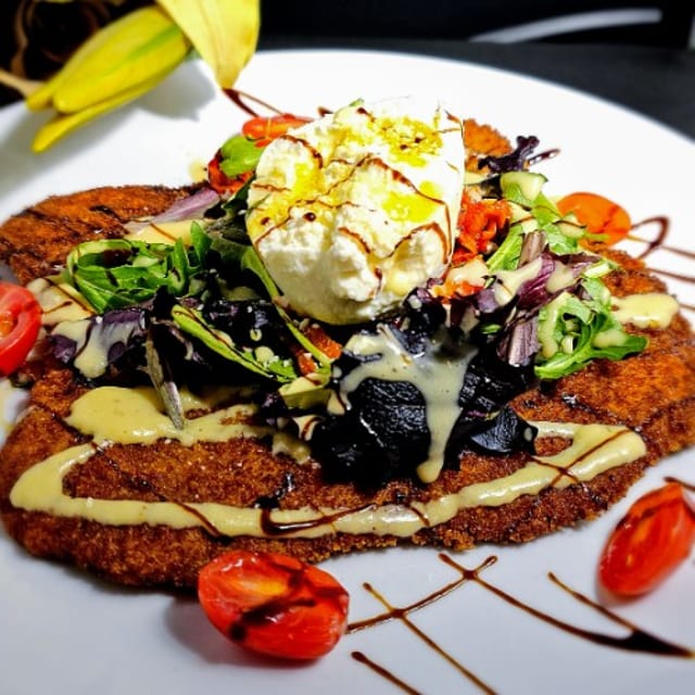 Chicken Paillard Milanese Style.