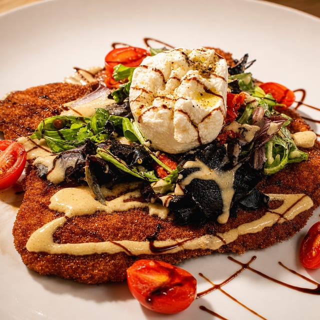 Veal Paillard Milanese Style.