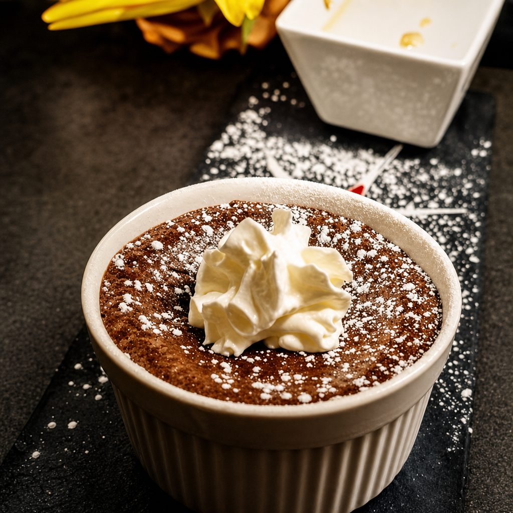 Chocolate Lava Cake & Vanilla Gelato.