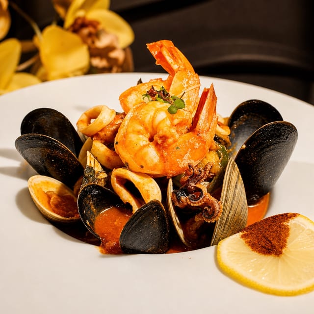Seafood Arrabbiata.