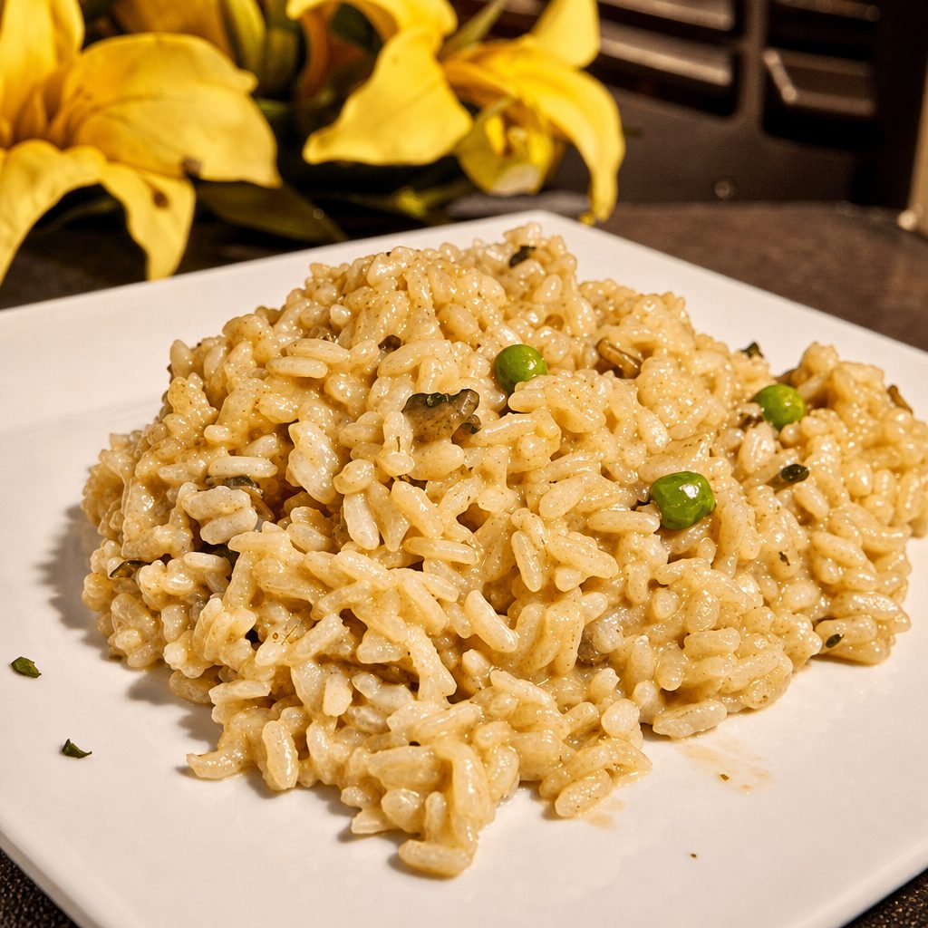 Wild Mushroom Marsala Risotto.